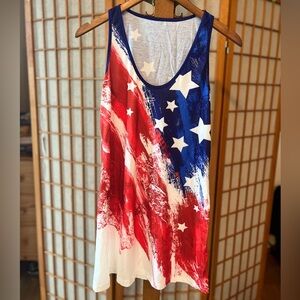 Patriotic Red, White, and Blue Tank Top
